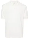 Eleventy Classic White Polo Shirt With Textured Fabric