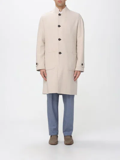 Eleventy Coat  Men Color Sand In Neutral