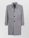 Eleventy Coat Reversible Front Pockets In Gray