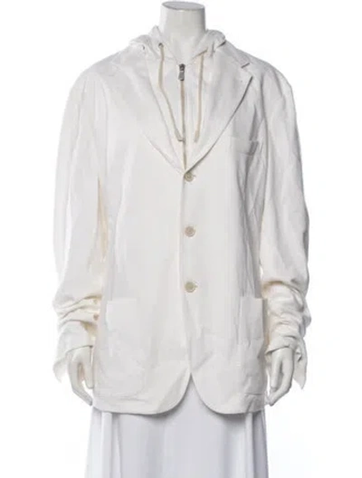 Pre-owned Eleventy Coat In White