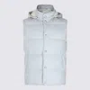 Eleventy Hooded Padded Sleeveless Jackets With Side Pockets In Multi