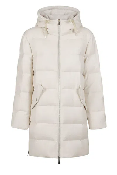 Eleventy Coats Cream In Panna Pastello
