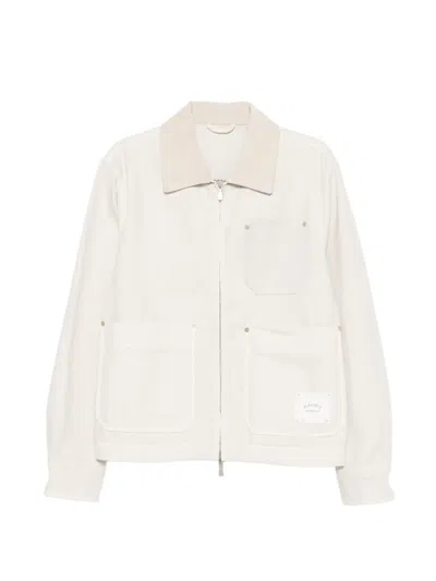 Eleventy Collar Pocket Jacket In Neutral