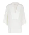 Eleventy Collared Top In White