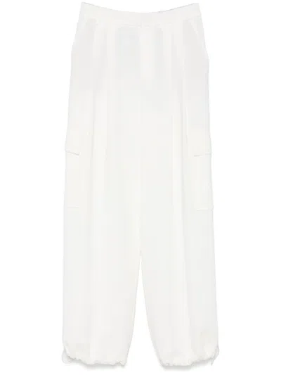 Eleventy Combat Trousers In White