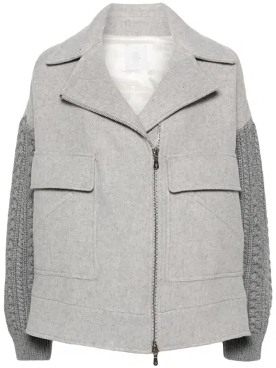 Eleventy Long-sleeved Jacket In Grey