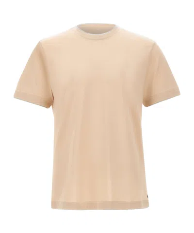 Eleventy Contrast Trim Crew Neck T-shirt In Multi