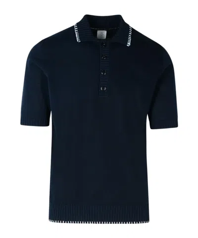 Eleventy Short-sleeved Polo Shirt In Black