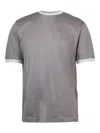 Eleventy Purple Crewneck T-shirt In Gray