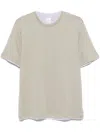 Eleventy T-shirt Mit Kontrastrand In Neutrals