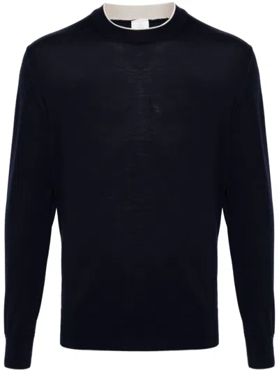 ELEVENTY CONTRASTING-TRIM JUMPER