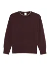 Eleventy Contrasting-trim Sweater In Purple