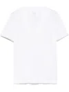 Eleventy Contrasting-trim T-shirt In White