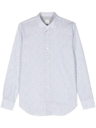 Eleventy Copy Of Paisley-print Button-up Shirt