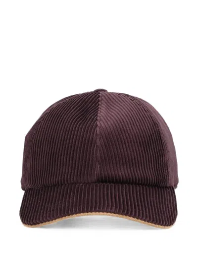 Eleventy Corduroy Baseball Cap In Pattern