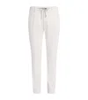 Eleventy Corduroy Drawstring Straight Trousers In White