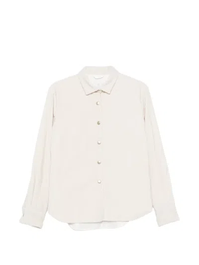 Eleventy Corduroy Long-sleeve Shirt In Neutral