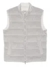 Eleventy Corduroy Quilted Vest In Gray