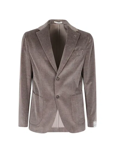 Eleventy Corduroy Single-breasted Blazer In Brown