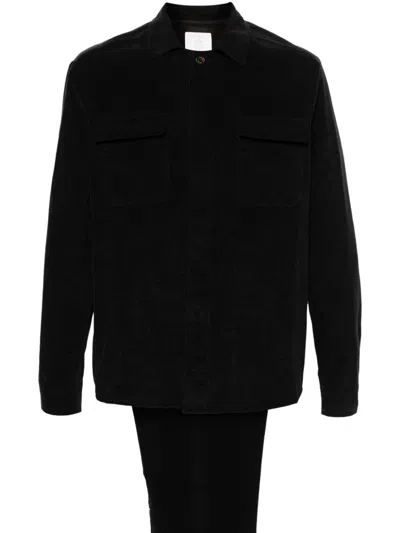 Eleventy Corduroy Suit In Black