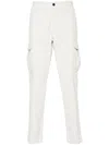 Eleventy Tapered-hose Aus Cord In Weiss