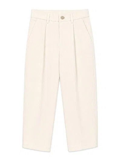 Eleventy Kids' Corduroy Trousers In Brown
