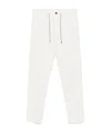 Eleventy Relaxed Fit Trousers Drawstring Waistband In White
