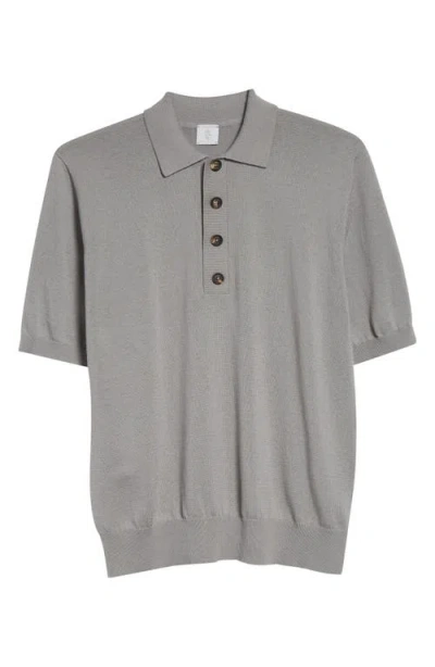 Eleventy Cotton & Cashmere Polo In Gray