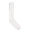 Eleventy Cotton-blend French Ribbed Stripe Socks