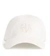Eleventy Cotton-blend Logo Baseball Cap In White