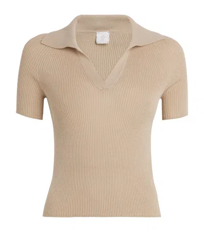 Eleventy Cotton-blend Polo Sweater