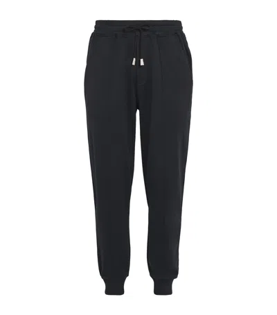 Eleventy Cotton-blend Sweatpants In Blue
