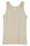 Eleventy Cotton Blend Tank Top In Sand