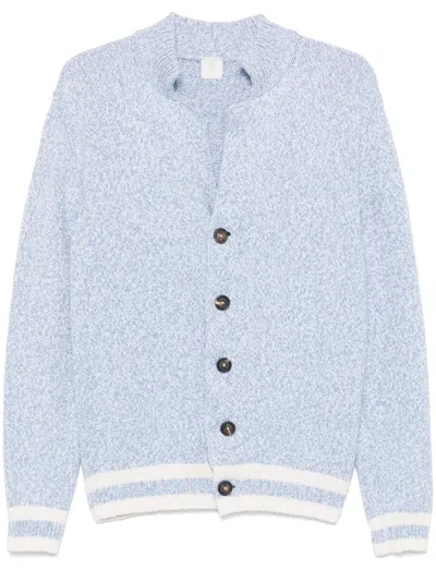 Eleventy Cotton Cardigan In Blue