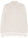 Eleventy Zip-front Cardigan In Neutrals
