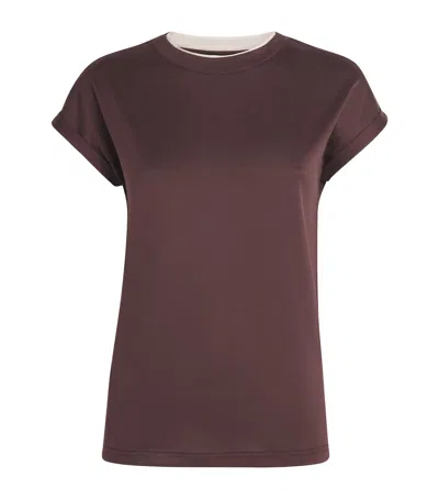 ELEVENTY COTTON CONTRAST-DETAIL SHORT-SLEEVE T-SHIRT
