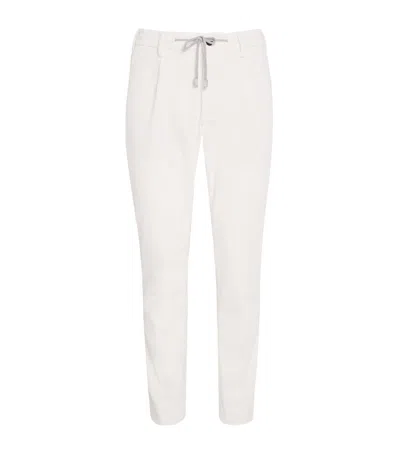 ELEVENTY COTTON CORDUROY DRAWSTRING STRAIGHT TROUSERS