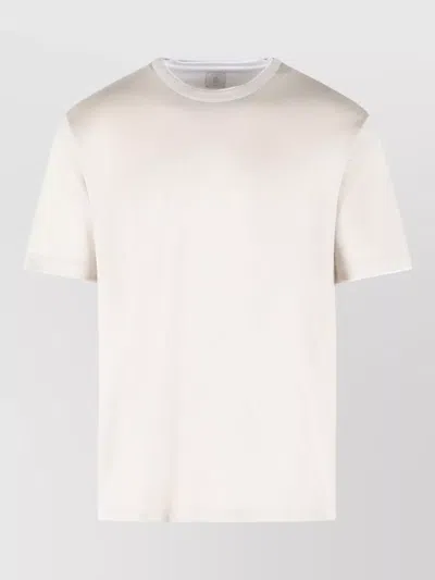 Eleventy Cotton Crew Neck Regular Fit T Shirt In White