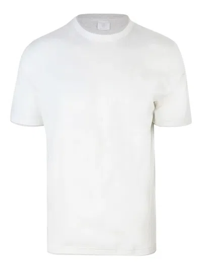 Eleventy Cotton Crew-neck T-shirt In White