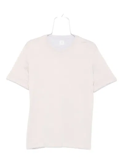Eleventy Cotton Crew-neck T-shirt In Neutral