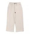 Eleventy Cotton Drawstring Sweatpants In Brown