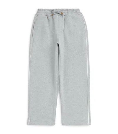 Eleventy Kids' Cotton Drawstring Sweatpants In Gray