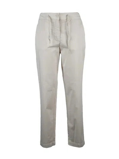Eleventy Cotton Elastane Chino Trousers - Beige In White