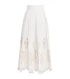 Eleventy Openwork-embroidery Midi Skirt