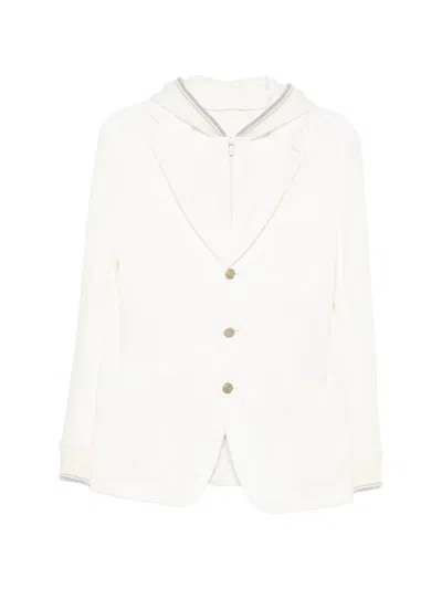 Eleventy Cotton Jacket In White