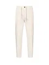 Eleventy Drawstring Trousers In Neutral