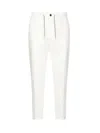 Eleventy Cotton Joggers In White