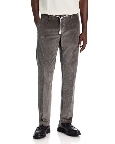 Eleventy Cotton Modal Drawstring Jogger Pants In Gray
