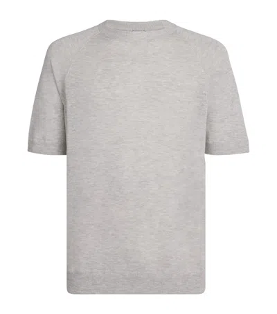 Eleventy Cotton Mouliné T-shirt In Gray
