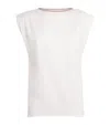 Eleventy Cotton Pleated-detail T-shirt In White
